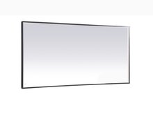 Elegant MRE63672BK - Pier 36x72 inch LED mirror with adjustable color temperature 3000K/4200K/6400K in black