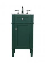 Elegant VF12518GN - 18 inch Single bathroom vanity in green