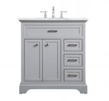 Elegant VF15032GR - 32 Inch Single Bathroom Vanity in Grey