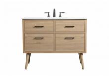 Elegant VF41042MW - 42 inch Single bathroom vanity in mango wood