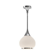 Alora Lighting PD524110CHOP - Hazel 10-in Chrome/Opal Matte Glass 1 Light Pendant