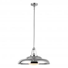 Alora Lighting PD344020PNGO - Palmetto 20-in Polished Nickel/Glossy Opal 1 Light Pendant