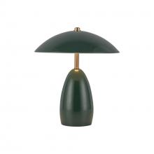 Alora Lighting TL437409PGN - Poppy 9-in Pine Green LED Table Lamp