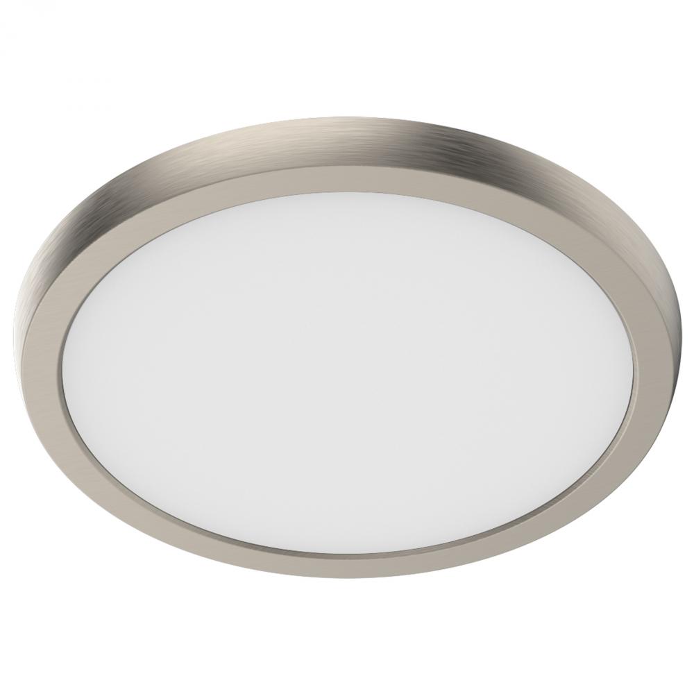 Blink Performer - 11 Watt LED; 9 Inch Round Fixture; Brushed Nickel Finish; 5 CCT Selectable