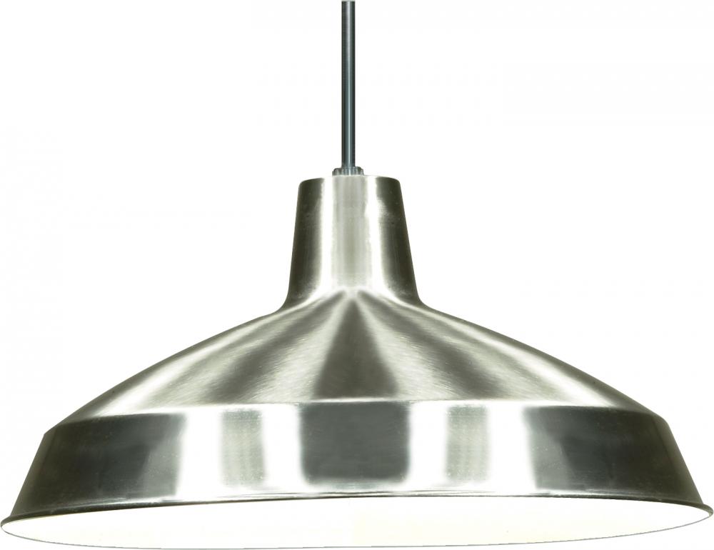 1 Light - 16" Pendant with Warehouse Shade - Brushed Nickel Finish