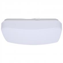 Nuvo 62/1854 - 11 Inch LED Cloud Fixture; 11 Watts; 27K/30K/35K/40K/50K CCT Selectable; Square Shape; White Finish;