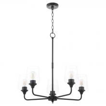 Quorum 6313-5-59 - Raymond 5 Light Chandelier, Matte Black