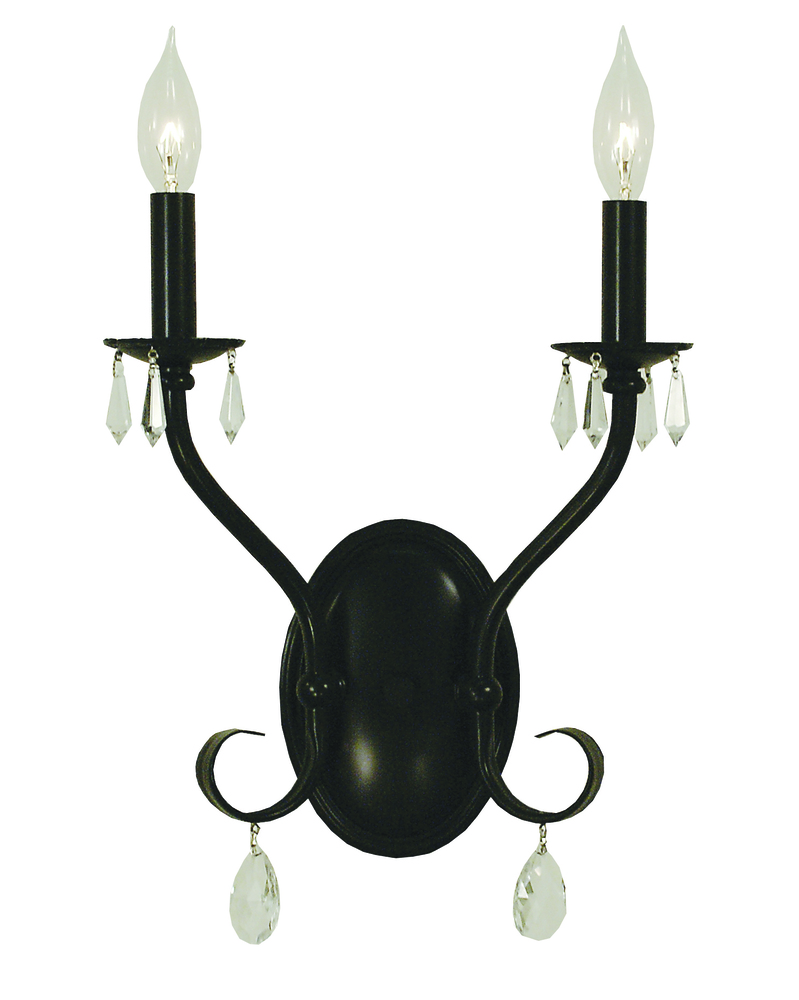 2-Light Brushed Nickel Liebestraum Sconce