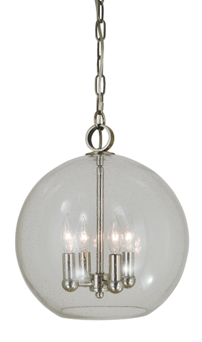 4-Light Satin Pewter Jupiter Mini Chandelier