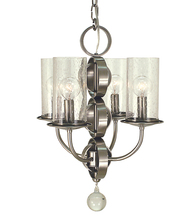 Framburg 1043 BN - 4-Light Brushed Nickel Compass Mini Chandelier