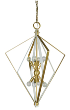 Framburg 3020 PN/MBLACK - 8-Light Polished Nickel/Matte Black Zoe Chandelier