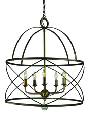 Framburg 4415 MB - 5-Light Mahogany Bronze Nantucket Chandelier