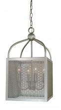 Framburg 5464 SP - 4-Light Satin Pewter Windsor Mini-Chandelier