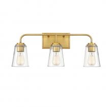 Savoy House Meridian M80044NB - 3-Light Bathroom Vanity Light in Natural Brass